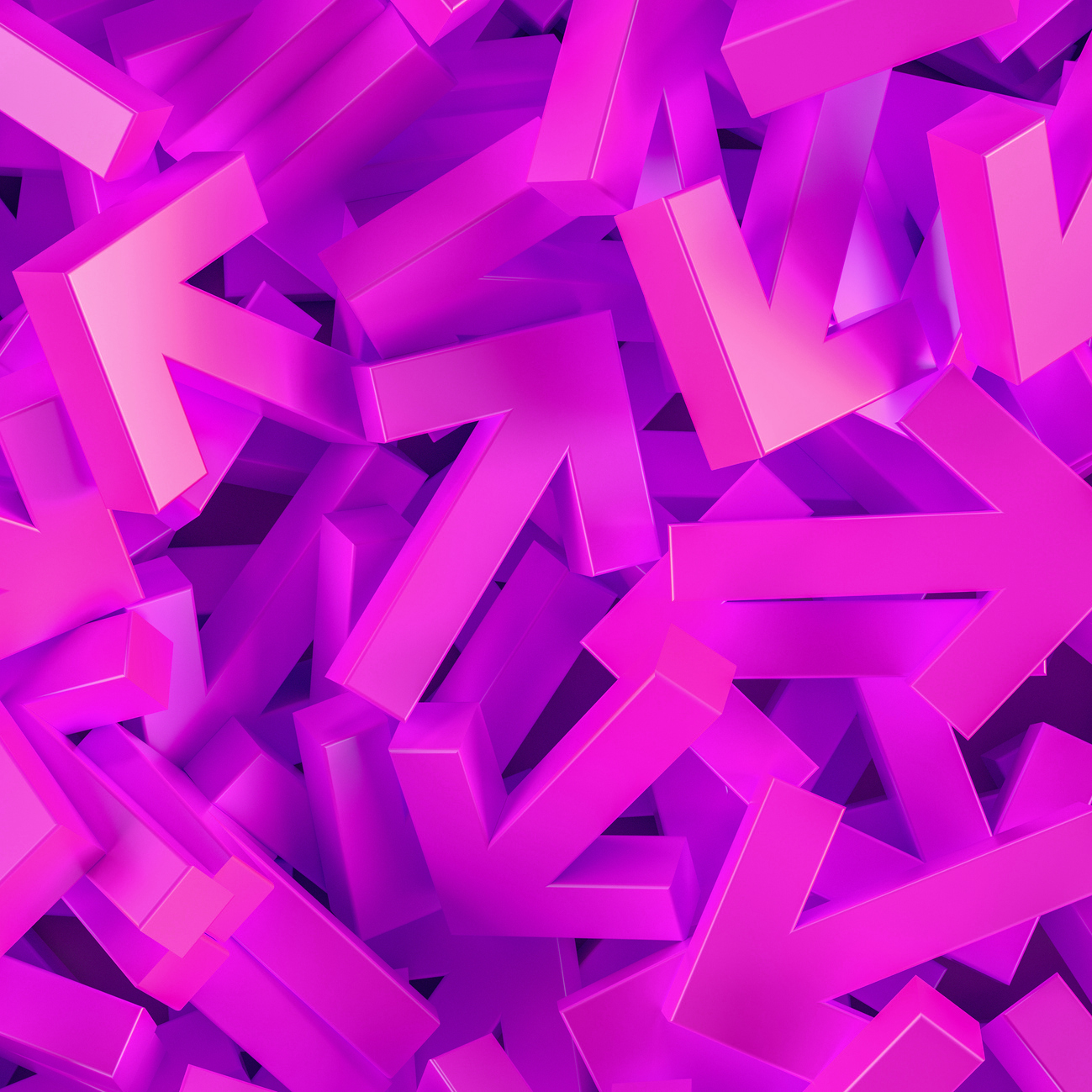 3d rendering of Arrows, Directions, Goals, Target,Focus, Choice.